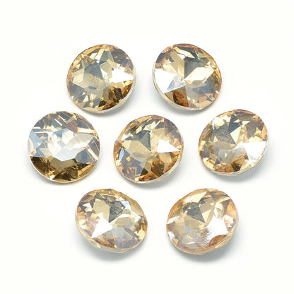 Kinesisk strass- Round stone Pale Goldenrod 8mm 1styck