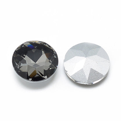 Kinesisk strass- Round stone Grey 8mm 1styck