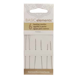 Pärlnålar Basic elements - Mix, 6-pack