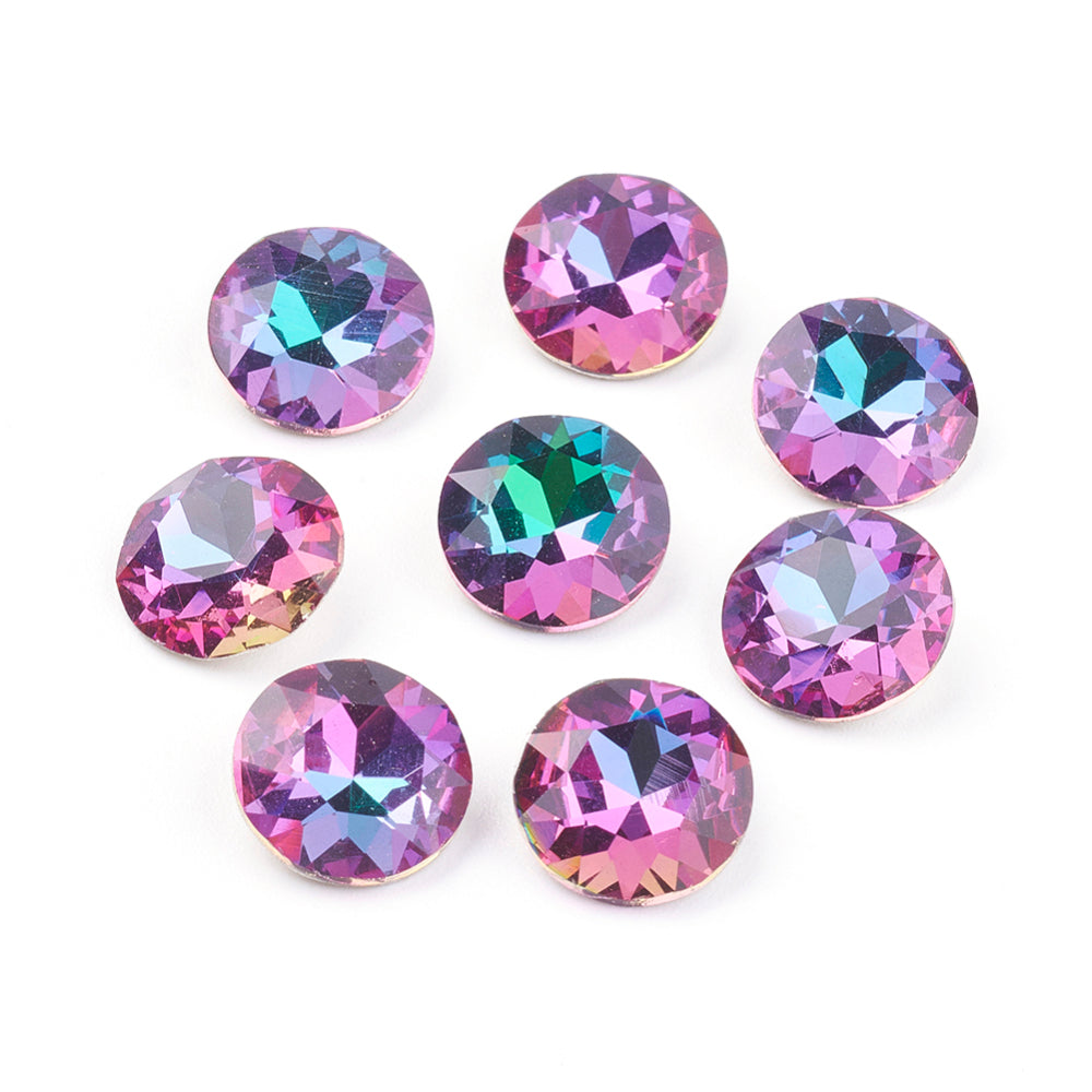 Kinesisk strass- Round stone Heliotrope 8mm 1styck