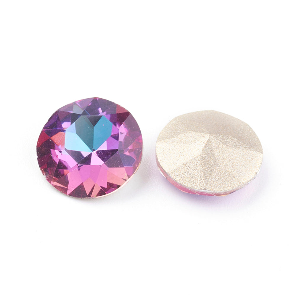 Kinesisk strass- Round stone Heliotrope 8mm 1styck