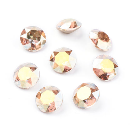 Kinesisk strass- Round stone Sunshine 8mm 1styck