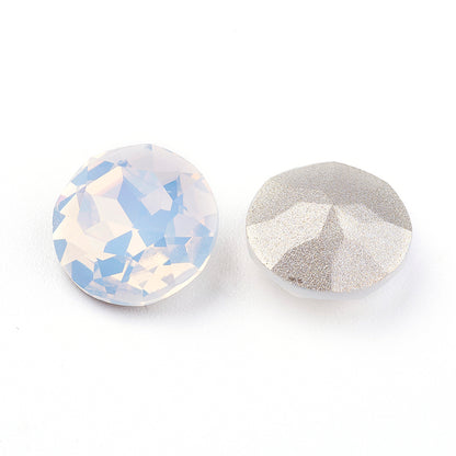 Kinesisk strass- Round stone White Opal 8mm 1styck