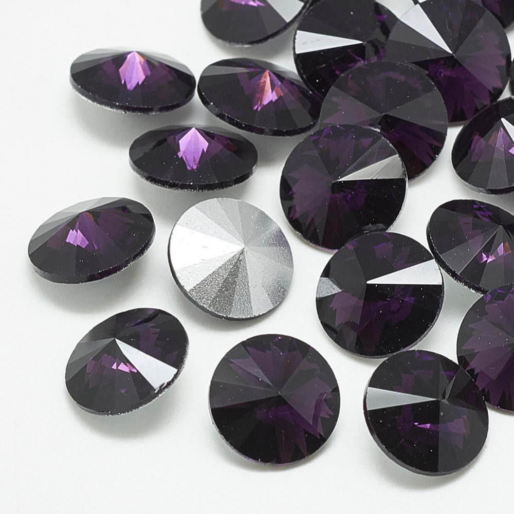 Kinesisk strass- Rivoli Amethyst 8mm 1styck