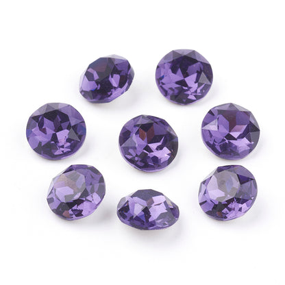 Kinesisk strass- Round stone Purple Velvet 10mm 1styck