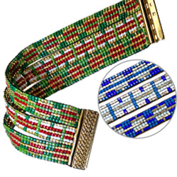 Mönster - Holiday Ribbon Trio /Festival of Lights Cuff