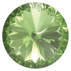 Preciosa Rivoli Maxima - Peridot 12mm, 1 styck