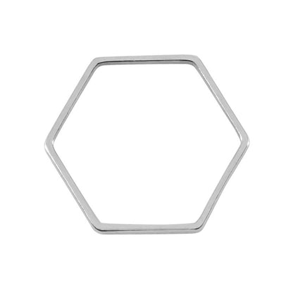 Hexagon Silverpläterad - 6 mm 1 styck