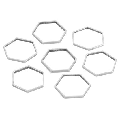 Hexagon Silverpläterad - 6 mm 1 styck