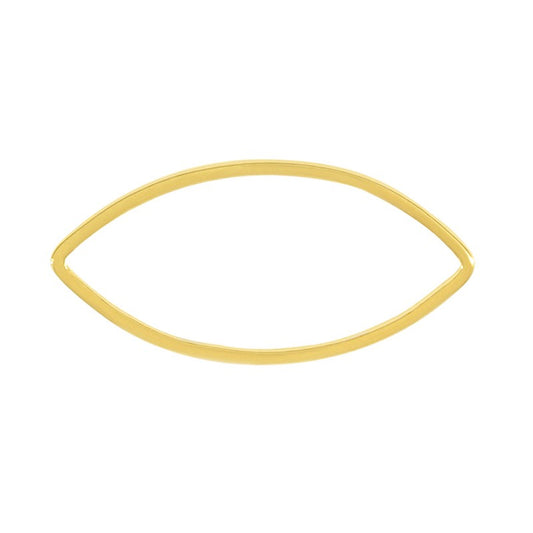 Spetsig oval 24k guldpläterad - 16x8 mm 1 styck