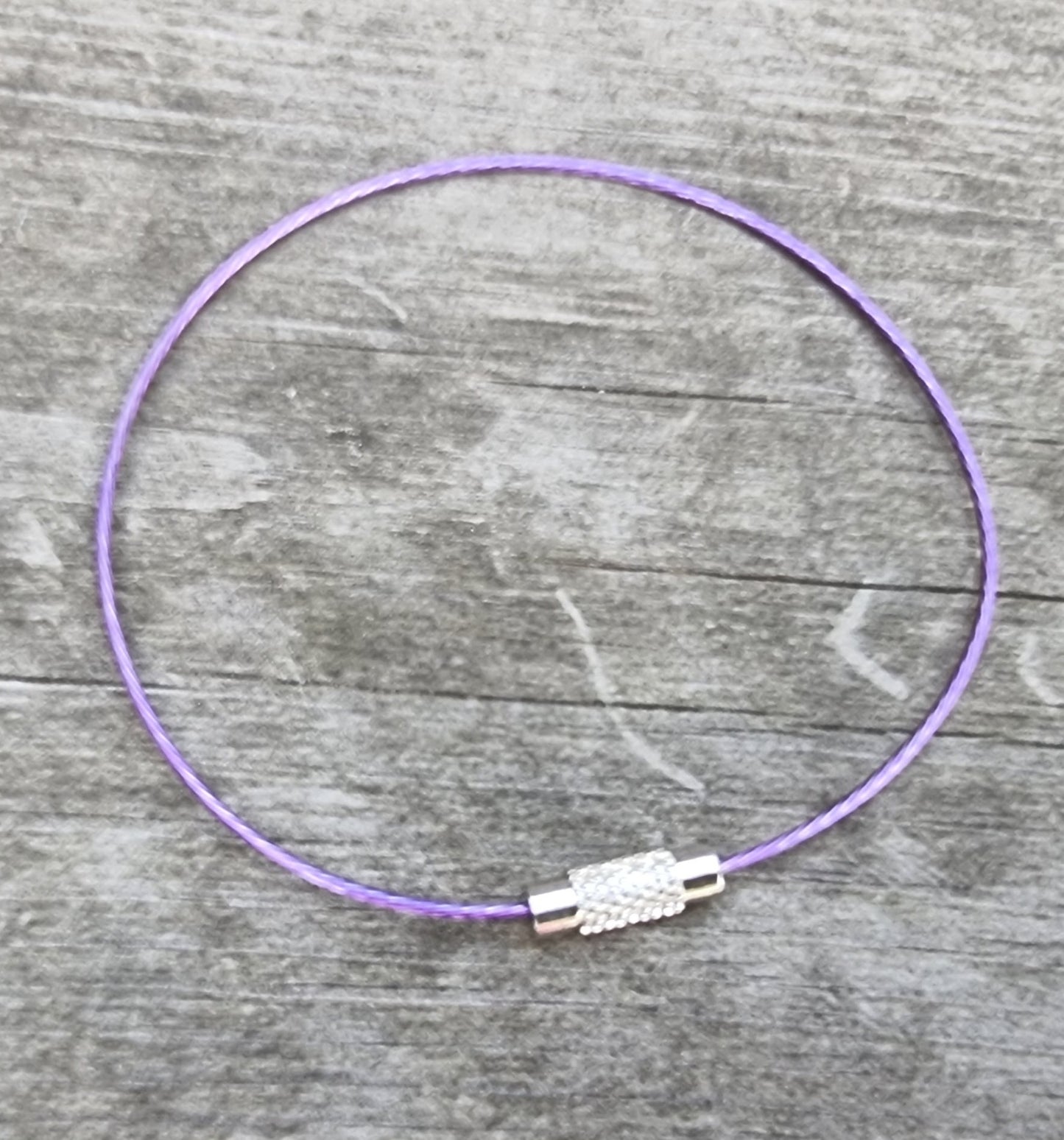 Wire armband - Lila 1mm