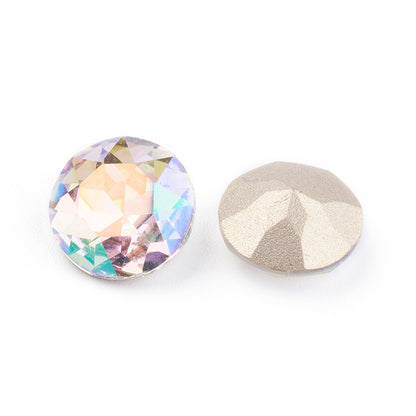 Kinesisk strass- Round stone Luminous Green 10mm 1styck