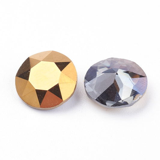 Kinesisk strass- Round stone Dorado 10mm 1styck