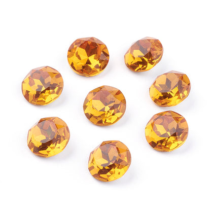 Kinesisk strass- Round stone Sunflower 10mm 1styck