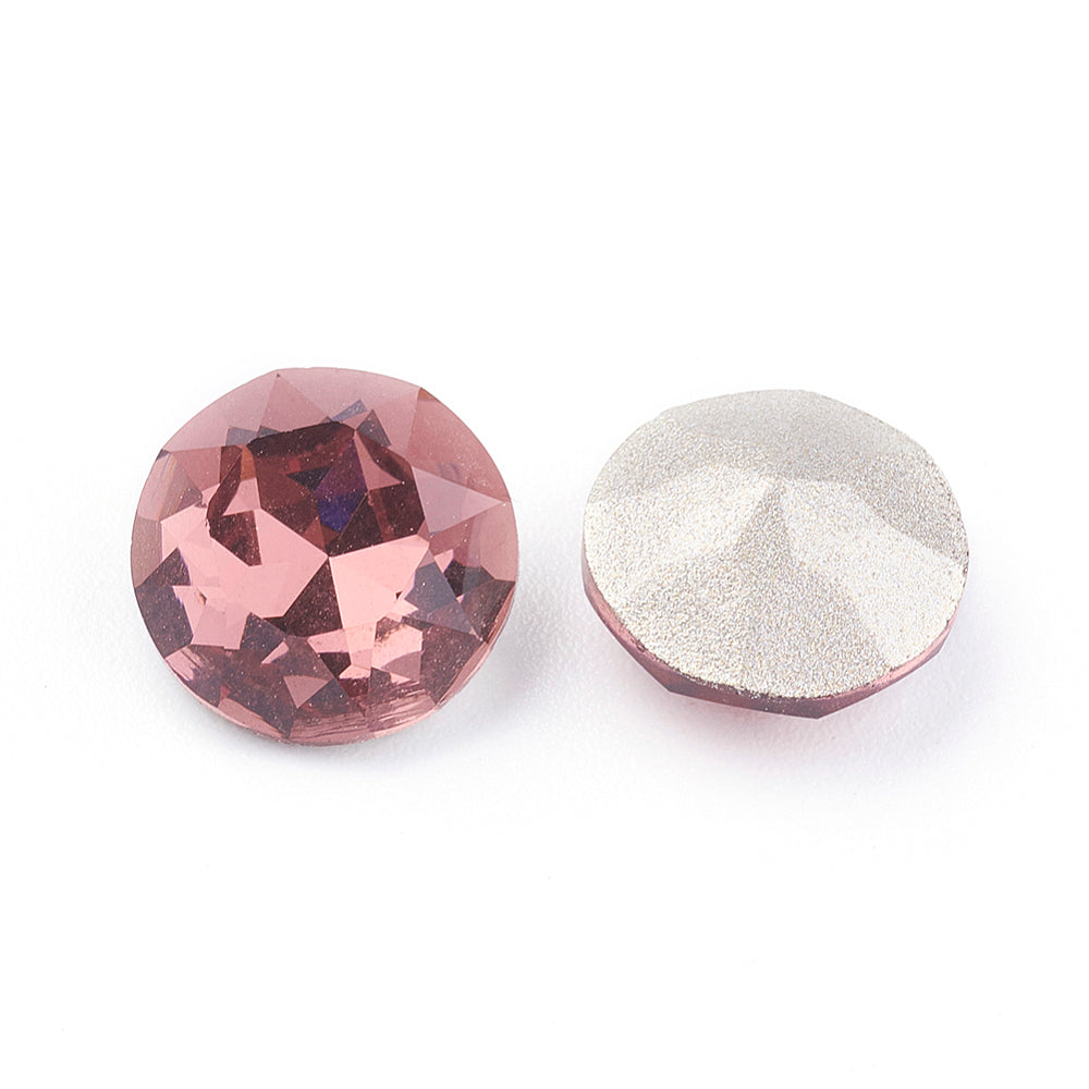 Kinesisk strass- Round stone Burgundy 10mm 1styck