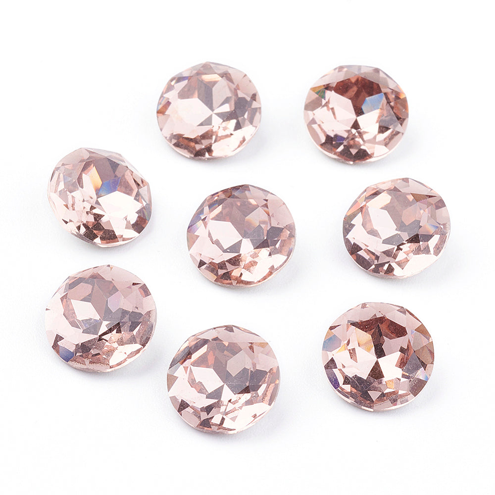 Kinesisk strass- Round stone Vintage Rose, 10mm 1styck