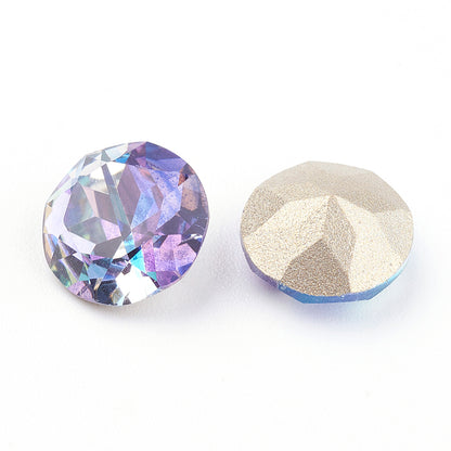 Kinesisk strass- Round stone Two tone Tanzanite 10mm 1styck