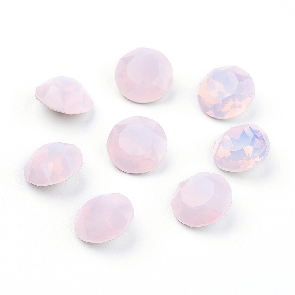 Kinesisk strass- Round stone Rosewater Opal 10mm 1styck