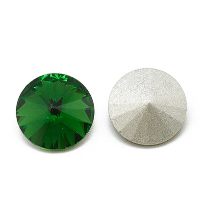 Kinesisk strass- Rivoli Green 10mm 1styck