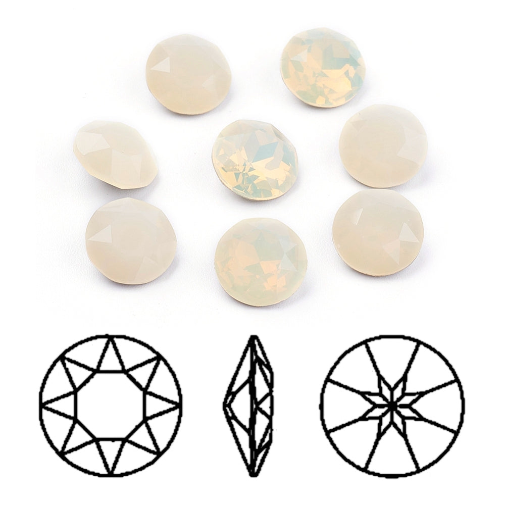 Kinesisk strass- Round stone Sand Opal 8mm 1styck