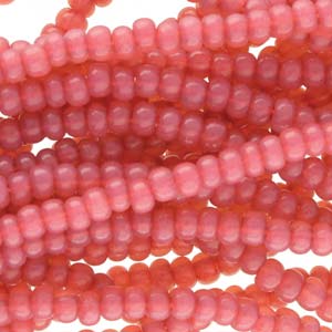 Tjeckiska seed beads - Rose Opal Solgel 11/0