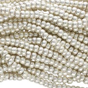 Tjeckiska seed beads - Silver Met 11/0