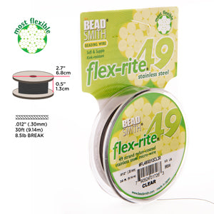 flex-rite - Clear 0,30mm, 49 trådar, 1 rulle