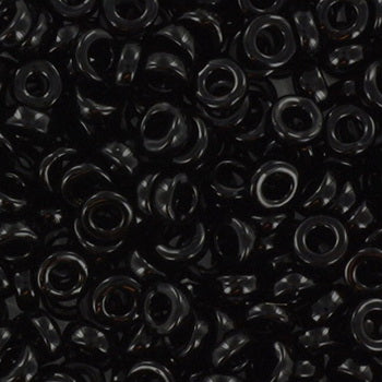 Miyuki Spacer - Opaque black 3x1.3mm 5 gram