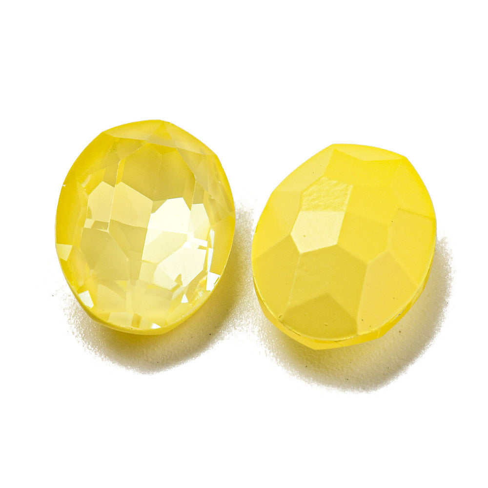 Kinesisk strass - Oval  Sorbet Jonquil 14x10mm 1styck