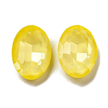 Kinesisk strass - Oval  Sorbet Jonquil 14x10mm 1styck