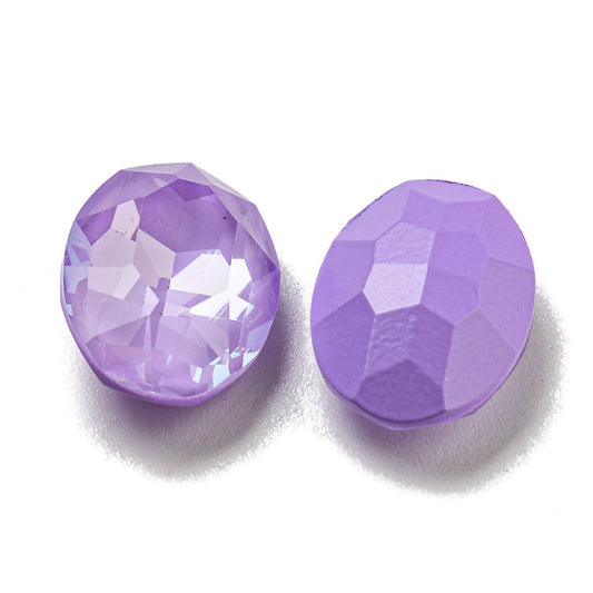 Kinesisk strass - Oval  Sorbet Purple Velvet 14x10mm 1styck