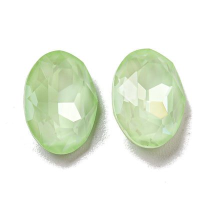 Kinesisk strass - Oval  Sorbet Chrysolite 14x10mm 1styck