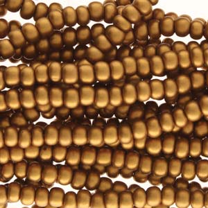 Tjeckiska seed beads - Bronze Gold 11/0, 17 gram