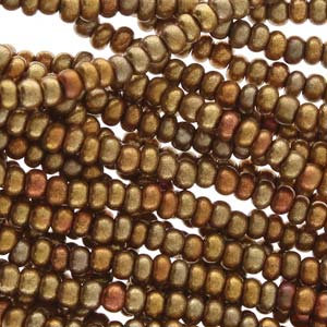 Tjeckiska seed beads - Gold Rainbow 11/0