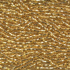 Tjeckiska seed beads - Strw Gold S/L11/0