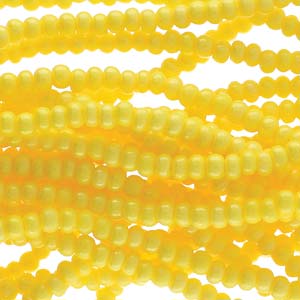 Tjeckiska seed beads - Op Yellow Dyed Terra 11/0