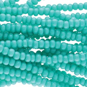 Tjeckiska seed beads - Op Green Dyed Terra 11/0