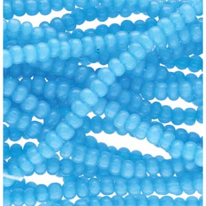 Tjeckiska seed beads - Aqua Opal Solgel 11/0