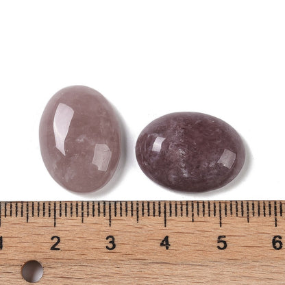 Cabochon Strawberry Qvarts - Rosa Oval 18x13mm 1 styck