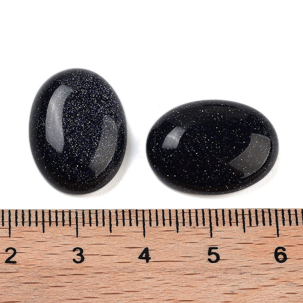 Cabochon Syntetisk blue goldstone - Oval 18x13mm 1 styck