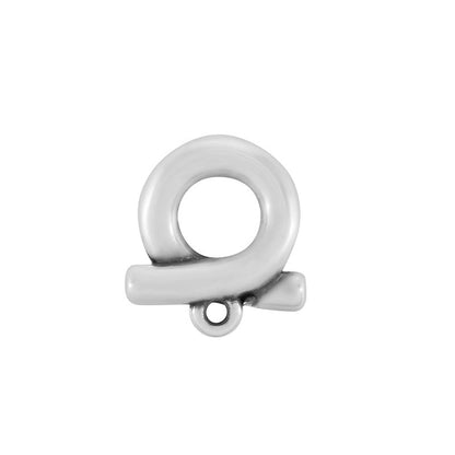 Örstickare Silverfärgad - Loop 14x15mm, 2- pack