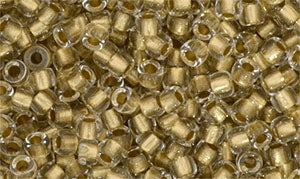 Matubo Seed bead 7/0 - Gold Copper Lined Crystal 5 gram