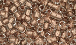 Matubo Seed bead 7/0 - Copper Lined Crystal 5 gram