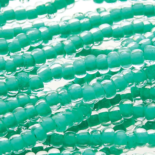 Tjeckiska seed beads - Terra Intensive Lining Sea Green 11/0