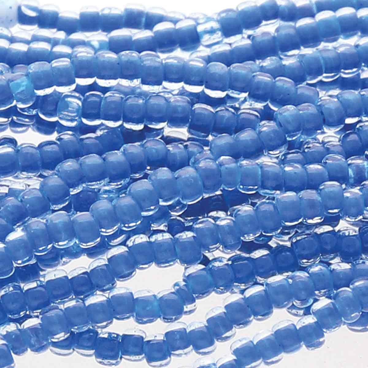 Tjeckiska seed beads - Terra Intensive Lining Blue 11/0