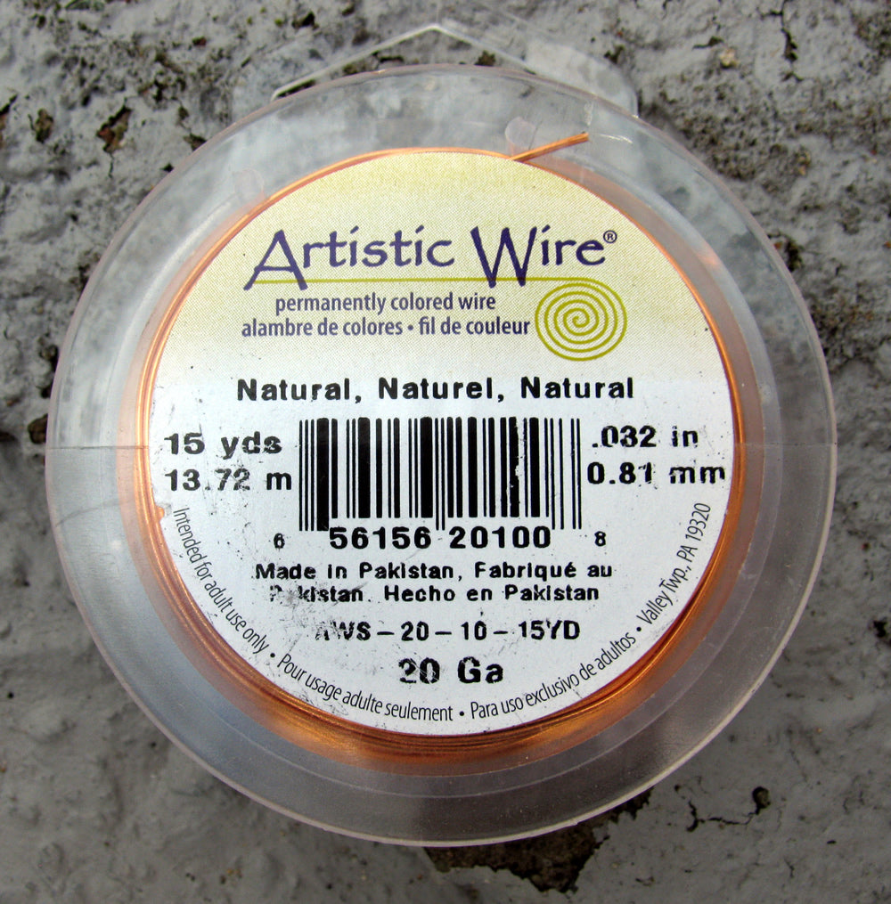 Artistic Wire 20 Ga - Natural, 1 rulle