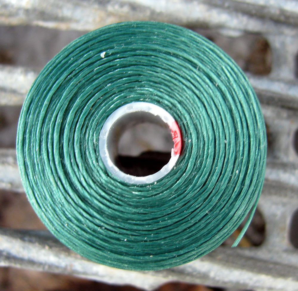 S- Lon bead thread - Sea foam green, strl D, 1 rulle