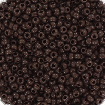 Miyuki seed beads - Opaque Brown 11/0