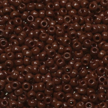 Miyuki seed beads - Opaque Chocolate Brown 11/0