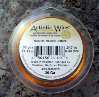 Artistic Wire 26 Ga - Natural, 1 rulle